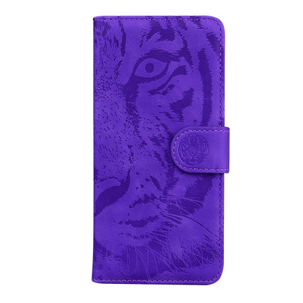For iPhone 11 Pro Tiger Embossing Pattern Horizontal Flip Leather Case with Holder & Card Slots & Wallet(Purple)-garmade.com