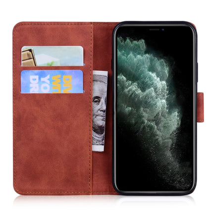 For iPhone 11 Pro Tiger Embossing Pattern Horizontal Flip Leather Case with Holder & Card Slots & Wallet(Brown)-garmade.com