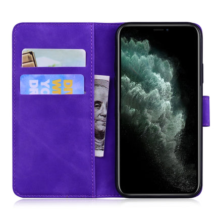 For iPhone 11 Pro Max Tiger Embossing Pattern Horizontal Flip Leather Case with Holder & Card Slots & Wallet(Purple)-garmade.com