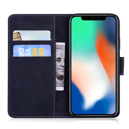 For iPhone XS / X Tiger Embossing Pattern Horizontal Flip Leather Case with Holder & Card Slots & Wallet(Black)-garmade.com