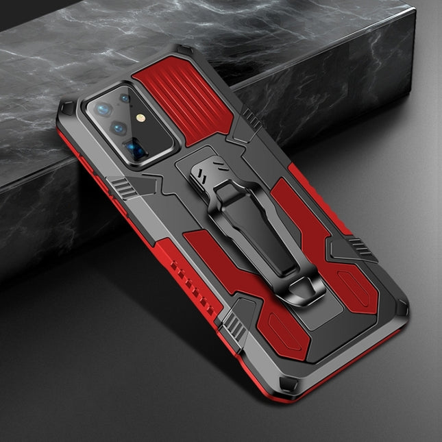 For Samsung Galaxy S20+ Machine Armor Warrior Shockproof PC + TPU Protective Case(Red)-garmade.com