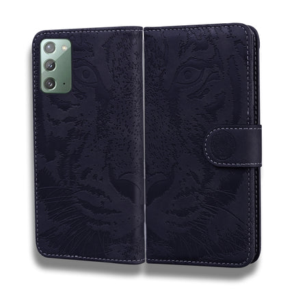 For Samsung Galaxy Note 20 Tiger Embossing Pattern Horizontal Flip Leather Case with Holder & Card Slots & Wallet(Black)-garmade.com
