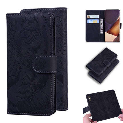 For Samsung Galaxy Note 20 Ultra Tiger Embossing Pattern Horizontal Flip Leather Case with Holder & Card Slots & Wallet(Black)-garmade.com