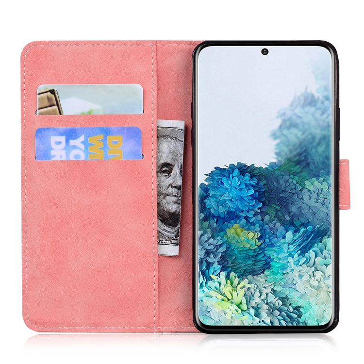 For Samsung Galaxy S20 Tiger Embossing Pattern Horizontal Flip Leather Case with Holder & Card Slots & Wallet(Pink)-garmade.com