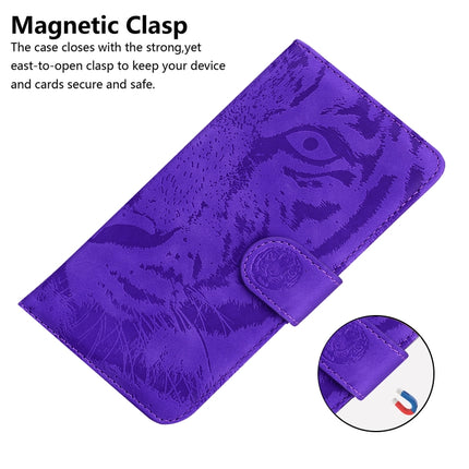 For Samsung Galaxy S20 Tiger Embossing Pattern Horizontal Flip Leather Case with Holder & Card Slots & Wallet(Purple)-garmade.com