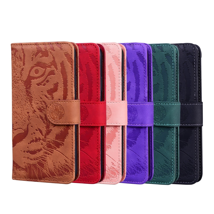 For Samsung Galaxy S20 Tiger Embossing Pattern Horizontal Flip Leather Case with Holder & Card Slots & Wallet(Pink)-garmade.com