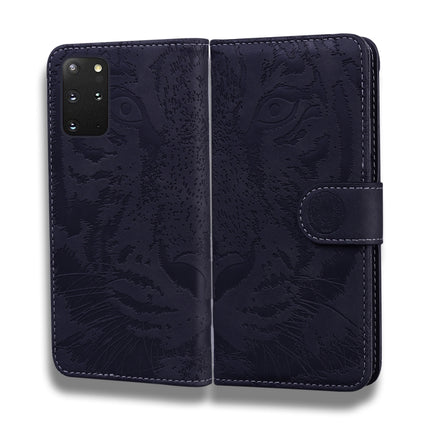 For Samsung Galaxy S20 Plus Tiger Embossing Pattern Horizontal Flip Leather Case with Holder & Card Slots & Wallet(Black)-garmade.com