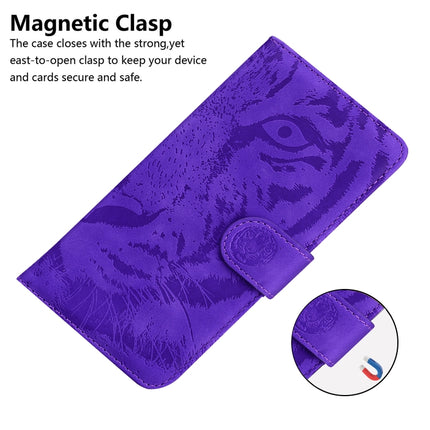 For Samsung Galaxy S20 Plus Tiger Embossing Pattern Horizontal Flip Leather Case with Holder & Card Slots & Wallet(Purple)-garmade.com