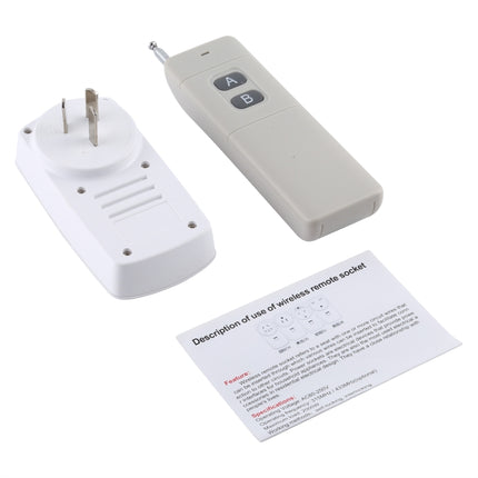 AK-DL220 220V Smart Wireless Remote Control Socket with Remote Control, Plug Type:AU Plug-garmade.com