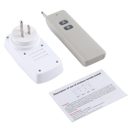 AK-DL220 220V Smart Wireless Remote Control Socket with Remote Control, Plug Type:US Plug-garmade.com