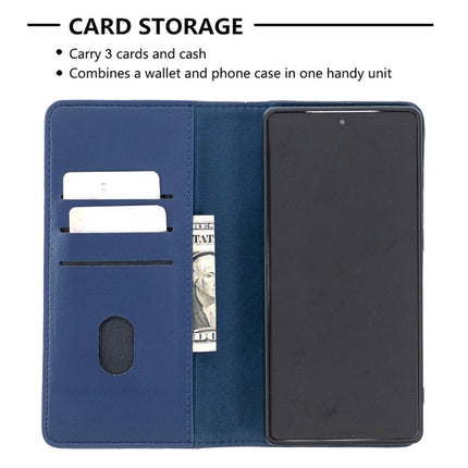 For Samsung Galaxy Note20 2 in 1 Detachable Magnetic Horizontal Flip Genuine Leather Case with Holder & Card Slots & Wallet(Blue)-garmade.com