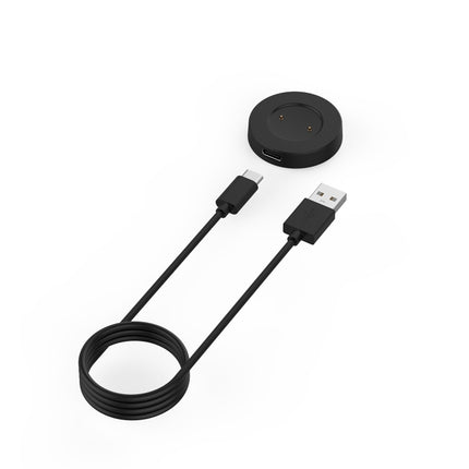 For Huawei Honor Watch GS Pro Smart Watch Portable Split Charger USB Charging Cable, Length:1m(Black)-garmade.com