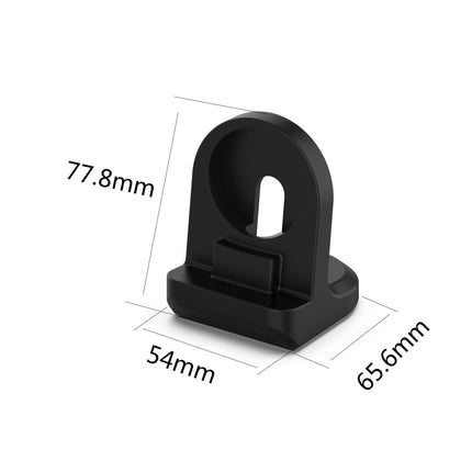 For Huawei Honor Watch GS Pro Watch Charging Stand Base Cradle Silicone Holder, without Cable(Black)-garmade.com