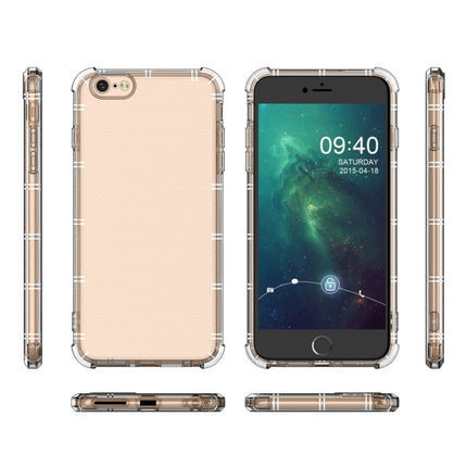 For iPhone 6 Plus / 6s Plus Straight Edge Dual Bone-bits Shockproof TPU Clear Case-garmade.com