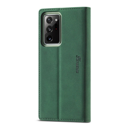 For Samsung Galaxy Note20 Forwenw F1 Series Matte Strong Magnetism Horizontal Flip Leather Case with Holder & Card Slots & Wallet & Photo Frame(Green)-garmade.com