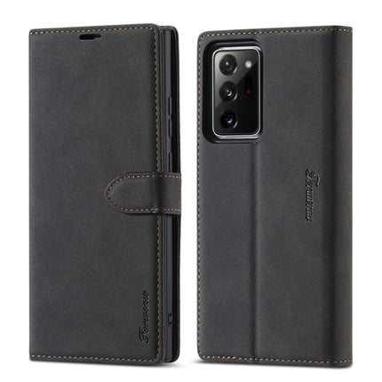 For Samsung Galaxy Note20 Forwenw F1 Series Matte Strong Magnetism Horizontal Flip Leather Case with Holder & Card Slots & Wallet & Photo Frame(Black)-garmade.com