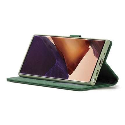 For Samsung Galaxy Note20 Ultra Forwenw F1 Series Matte Strong Magnetism Horizontal Flip Leather Case with Holder & Card Slots & Wallet & Photo Frame(Green)-garmade.com