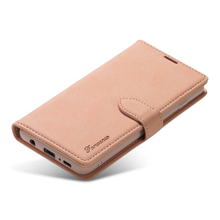 For Samsung Galaxy S10+ Forwenw F1 Series Matte Strong Magnetism Horizontal Flip Leather Case with Holder & Card Slots & Wallet & Photo Frame(Rose Gold)-garmade.com
