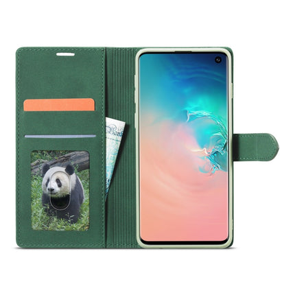 For Samsung Galaxy S10+ Forwenw F1 Series Matte Strong Magnetism Horizontal Flip Leather Case with Holder & Card Slots & Wallet & Photo Frame(Green)-garmade.com