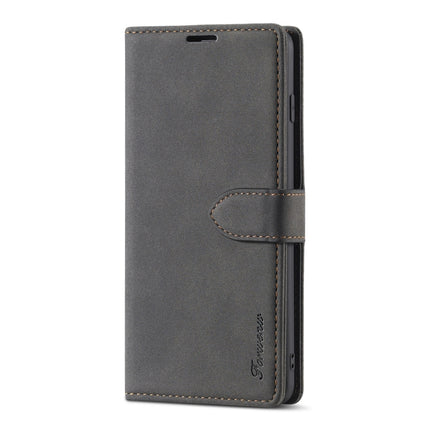 For Samsung Galaxy S10+ Forwenw F1 Series Matte Strong Magnetism Horizontal Flip Leather Case with Holder & Card Slots & Wallet & Photo Frame(Black)-garmade.com