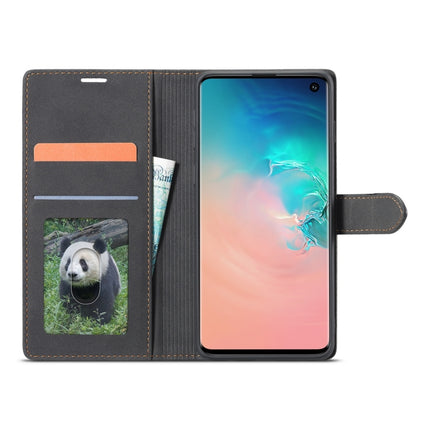 For Samsung Galaxy S10+ Forwenw F1 Series Matte Strong Magnetism Horizontal Flip Leather Case with Holder & Card Slots & Wallet & Photo Frame(Black)-garmade.com