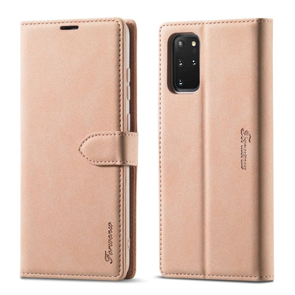 For Samsung Galaxy S20 Forwenw F1 Series Matte Strong Magnetism Horizontal Flip Leather Case with Holder & Card Slots & Wallet & Photo Frame(Rose Gold)-garmade.com