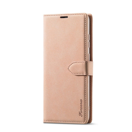 For Samsung Galaxy S20 Forwenw F1 Series Matte Strong Magnetism Horizontal Flip Leather Case with Holder & Card Slots & Wallet & Photo Frame(Rose Gold)-garmade.com