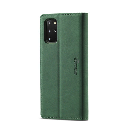 For Samsung Galaxy S20 Forwenw F1 Series Matte Strong Magnetism Horizontal Flip Leather Case with Holder & Card Slots & Wallet & Photo Frame(Green)-garmade.com