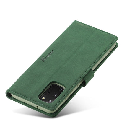 For Samsung Galaxy S20 Forwenw F1 Series Matte Strong Magnetism Horizontal Flip Leather Case with Holder & Card Slots & Wallet & Photo Frame(Green)-garmade.com