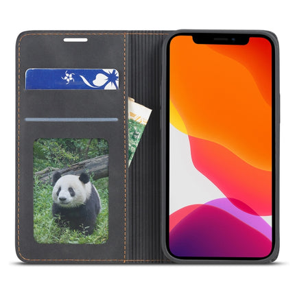 Forwenw Dream Series Magnetic Oil Edge Horizontal Flip Leather Case with Holder & Card Slot & Photo Frame & Wallet For iPhone 12 mini(Black)-garmade.com