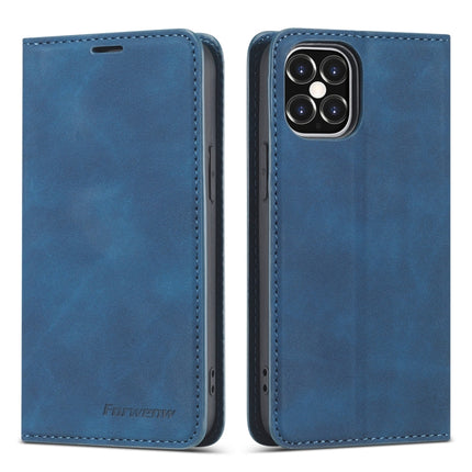 Forwenw Dream Series Magnetic Oil Edge Horizontal Flip Leather Case with Holder & Card Slot & Photo Frame & Wallet For iPhone 12 mini(Blue)-garmade.com