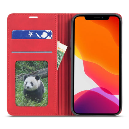 Forwenw Dream Series Magnetic Oil Edge Horizontal Flip Leather Case with Holder & Card Slot & Photo Frame & Wallet For iPhone 12 mini(Red)-garmade.com