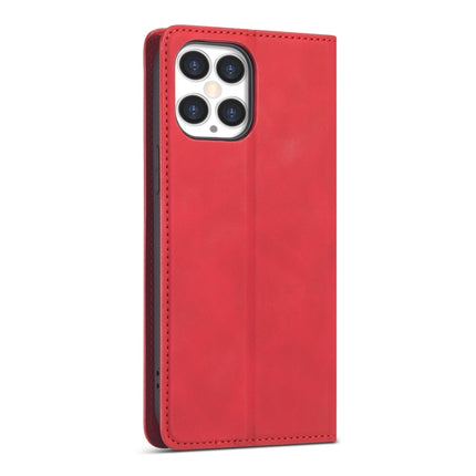 Forwenw Dream Series Magnetic Oil Edge Horizontal Flip Leather Case with Holder & Card Slot & Photo Frame & Wallet For iPhone 12 Pro Max(Red)-garmade.com