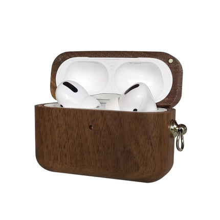 Wooden Earphone Protective Case For AirPods Pro(Black Walnut)-garmade.com
