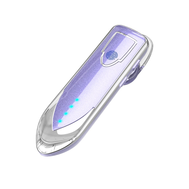 ME-3 Bluetooth 5.0 Business Style Touch Switch Bluetooth Earphone(Purple)-garmade.com