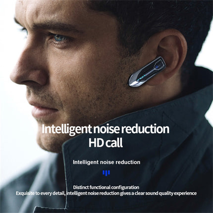 ME-3 Bluetooth 5.0 Business Style Touch Switch Bluetooth Earphone(Purple)-garmade.com