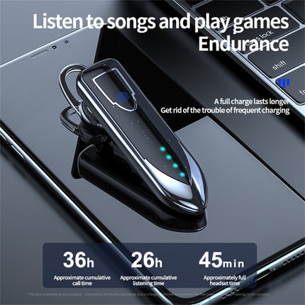 ME-3 Bluetooth 5.0 Business Style Touch Switch Bluetooth Earphone(Black)-garmade.com