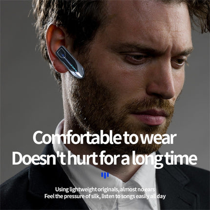 ME-3 Bluetooth 5.0 Business Style Touch Switch Bluetooth Earphone(Purple)-garmade.com