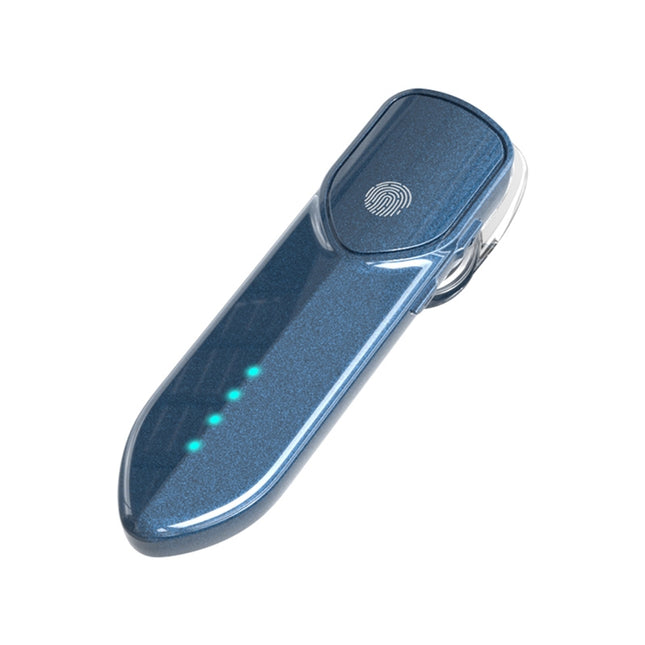 V19S Bluetooth 5.0 Business Style Fingerprint Touch Bluetooth Earphone(Blue)-garmade.com