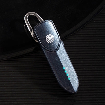 V19S Bluetooth 5.0 Business Style Fingerprint Touch Bluetooth Earphone(Blue)-garmade.com