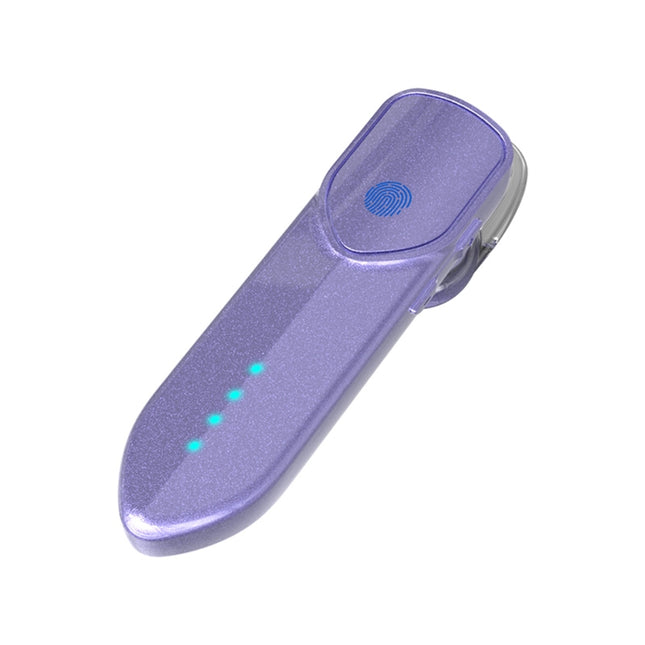 V19S Bluetooth 5.0 Business Style Fingerprint Touch Bluetooth Earphone(Purple)-garmade.com