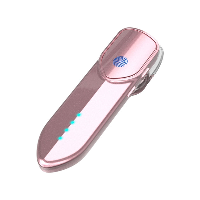 V19S Bluetooth 5.0 Business Style Fingerprint Touch Bluetooth Earphone(Pink)-garmade.com