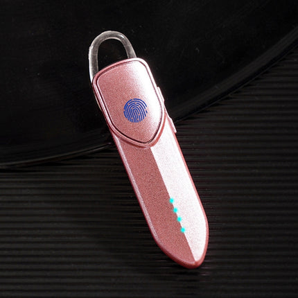 V19S Bluetooth 5.0 Business Style Fingerprint Touch Bluetooth Earphone(Pink)-garmade.com