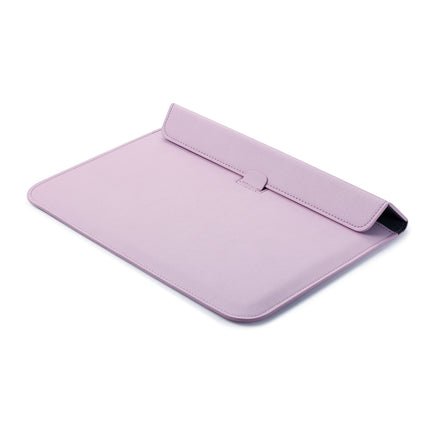 PU Leather Ultra-thin Envelope Bag Laptop Bag for MacBook Air / Pro 11 inch, with Stand Function(Pink)-garmade.com