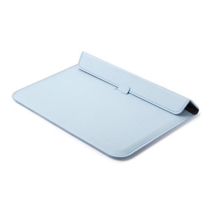 PU Leather Ultra-thin Envelope Bag Laptop Bag for MacBook Air / Pro 11 inch, with Stand Function(Sky Blue)-garmade.com