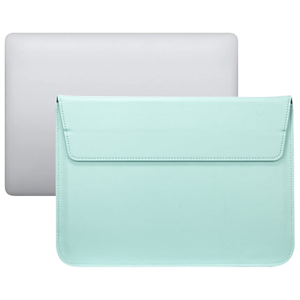 PU Leather Ultra-thin Envelope Bag Laptop Bag for MacBook Air / Pro 11 inch, with Stand Function(Mint Green)-garmade.com