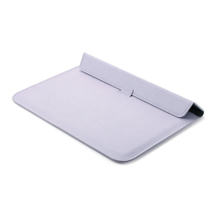 PU Leather Ultra-thin Envelope Bag Laptop Bag for MacBook Air / Pro 11 inch, with Stand Function(Light Purple)-garmade.com