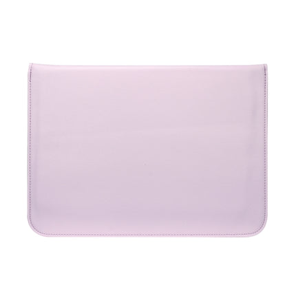 PU Leather Ultra-thin Envelope Bag Laptop Bag for MacBook Air / Pro 13 inch, with Stand Function(Pink)-garmade.com