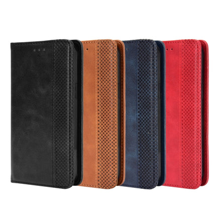 Magnetic Buckle Retro Pattern Horizontal Flip Leather Case with Holder & Card Slot & Wallet for iPhone 12 / 12 Pro(Red)-garmade.com