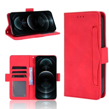 Multiple Card Slots Horizontal Flip Leather Case with Holder & Wallet for iPhone 12 / 12 Pro(Red)-garmade.com